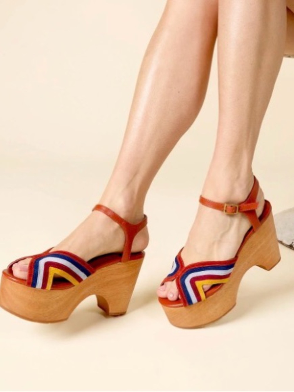 Charlotte Stone The Donna Multicolor Rainbow Platform - Picture 2 of 7